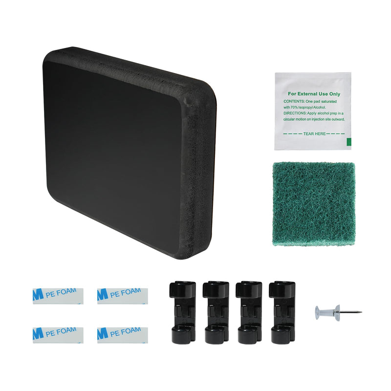 Transducer Mounting Plate, Marine-Grade Mounting Board (64.5"x3.5"x 0.75") | For Large 3D Scan Transducers, For Stern Saver Transducer Mount, Screwless installation, Easy to install, premium materials Standard Black