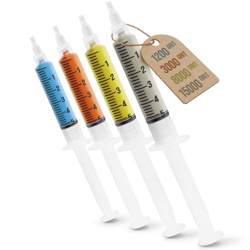 Full Range/from Stock Removal to Finishing/Oil-Soluble LSDIAC Diamond Polishing Compound Set/1200, 3000, 8000, 15000 Grit/4x5g/Medium Concentration of Diamond Powder/LANDS Superabrasives (5, Grams) 5 Grams