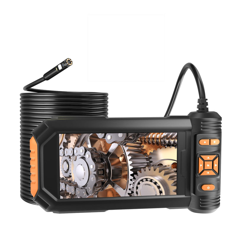 5" Dual Lens Endoscope Camera, 1080P HD Borescope with Light, 16.5FT Flexible Cable, IP67 Waterproof Snake Camera for Plumbing, Wall, and Automotive Inspections 5"Dual Lens