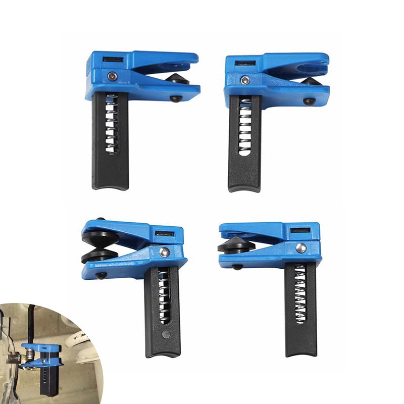 4 PCS Car Brake Line Clamp, Car Brake Oil Line Plug Tool, Brake Line Plug Automatic Fluid Stop Clamp Set, Universal for Most Cars (Blue)