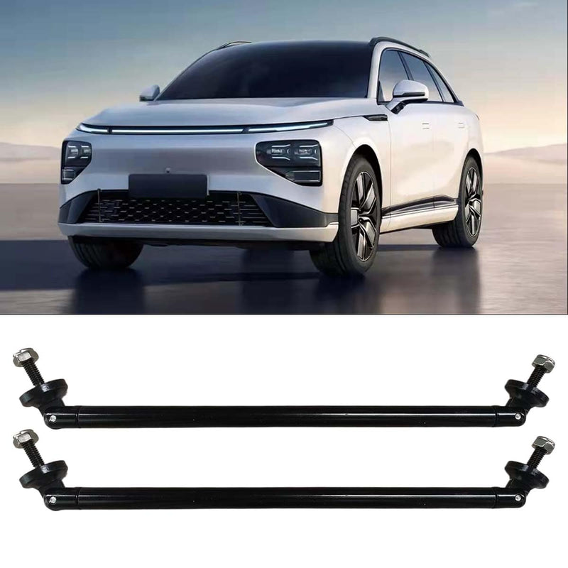 2PCS 11.42'' Splitter Strut Rods, Car Bumper Strut Rods, Front Lip Rod Protector Splitter, Adjustable Tie Support Bars, Lip Bumper Splitter, Universal Splitter Diffuser Strut Rods (Black) Black