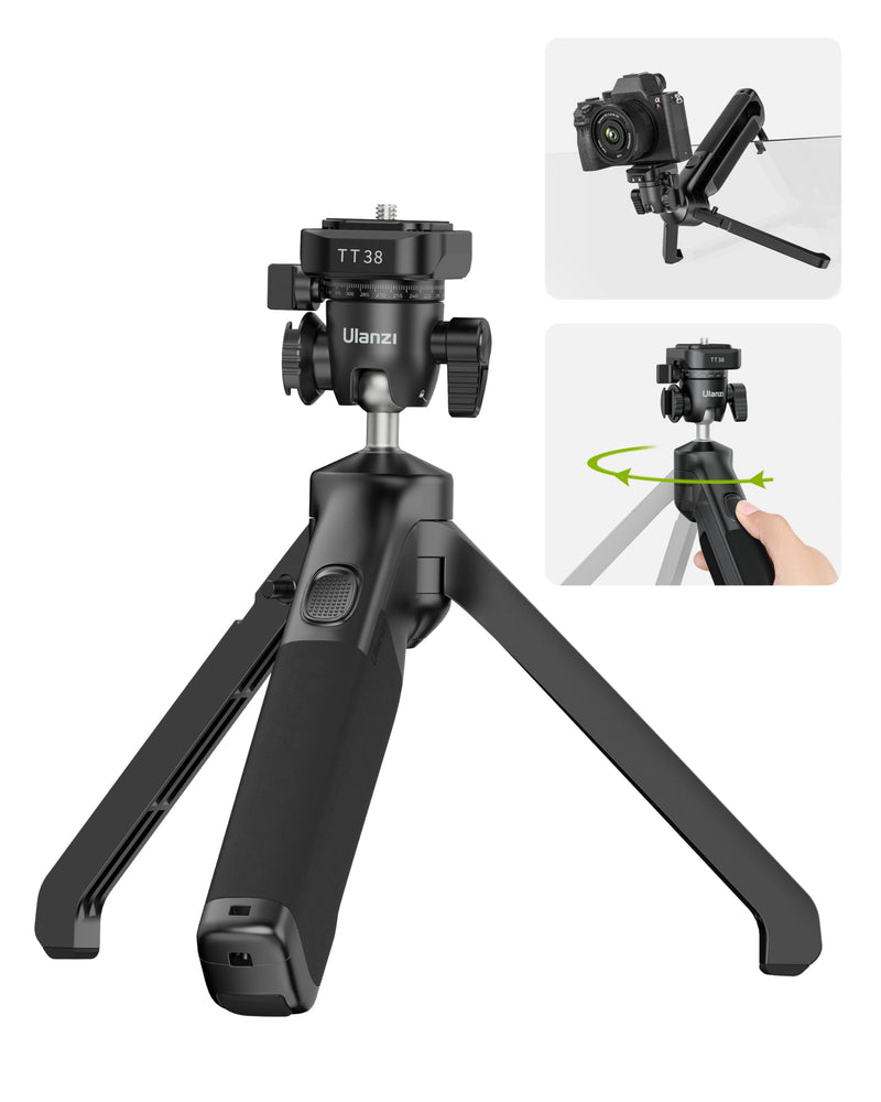 ULANZI TT38 Mini Tripod for Camera, One-Click Open Tabletop Camera Tripod | Pocket