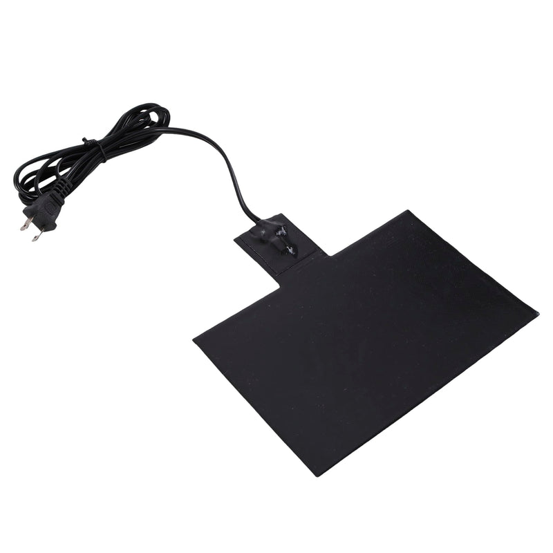 8-1/2'' x 7-7/8'' Silicone Battery Heater Pad with Thermostatically Control and Plug, Automotive Electric Silicone Battery Warmer Pad, 120V, 60Watts, Grey