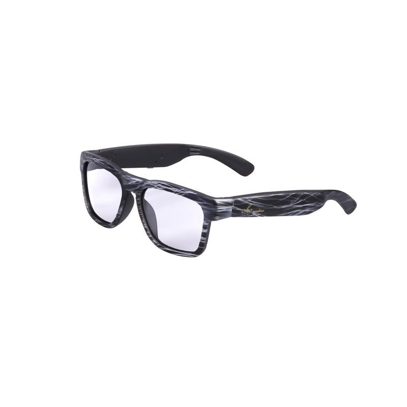 OhO Smart Glasses,Polarized Sunglasses with Bluetooth Speaker,Sports/Outdoor UV Protection and Voice Control,Unisex Grey Transitional