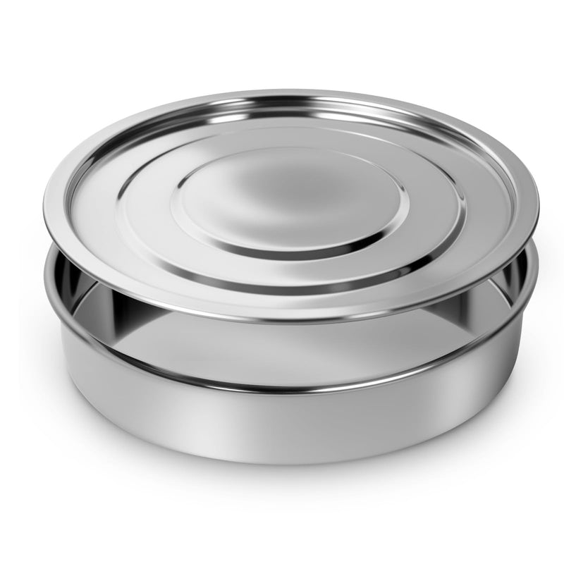 Lab Sieves Pan with Lid,LVDALAB All 304 Stainless Steel Test Sieve, Sample Test Sieves for Industrial Laboratory, 20cm/8'' Dia, 4cm/1.57'' Height 20cm/8''+Sieve Pan and Cover