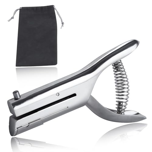 SPEEDWOX Deep Throat Hand Held 3mm Single Hole Punch Long Reach for Paper