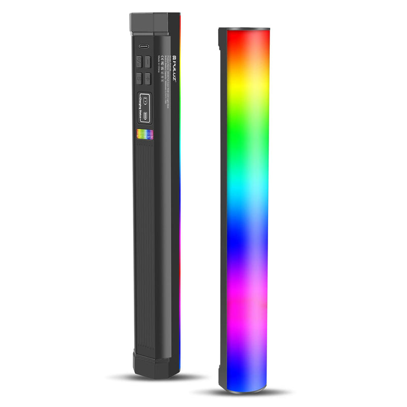 PULUZ 11.8" RGB Full Color Photography Light Stick, Holdable Magnetic LED Stick Fill Lights with 1/4 inch Screw Holes, Rechargeable Tube Light with 20 Lighting Effects for Photography Lighting 30cm/11.8"