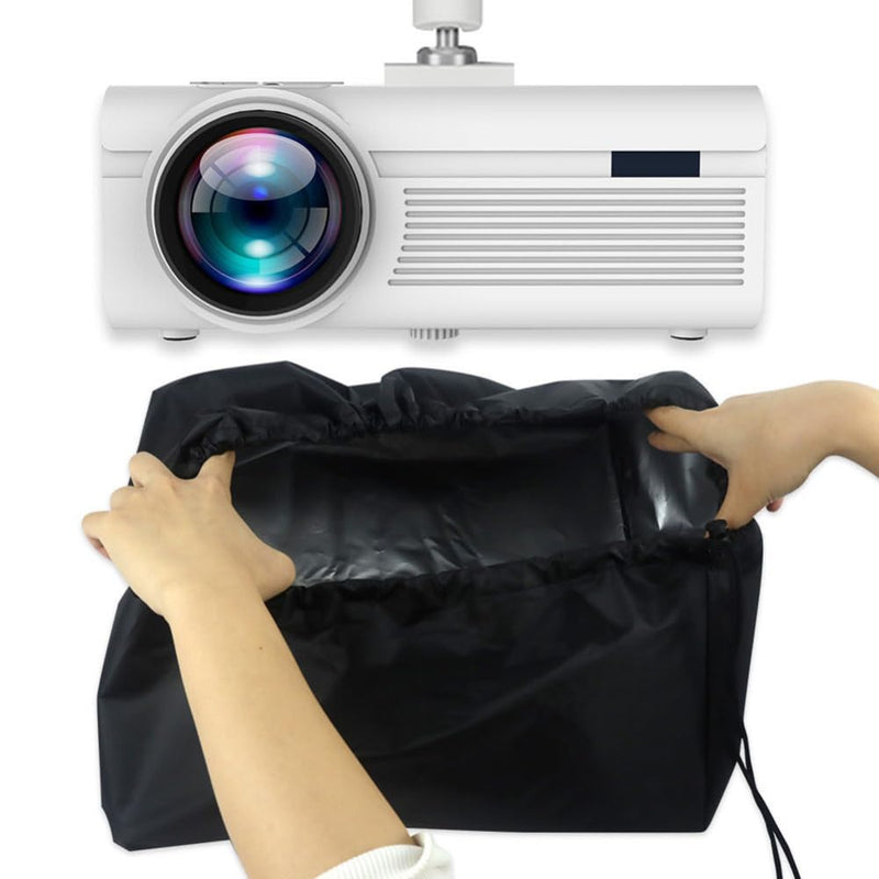 Projector Dust Cover,Waterproof Oxford Cloth Ceiling Projectors Encasement Jacket,Projector Drawstring Dust Cover Compatible for Ceiling Projector Home Theater,3D Printer(13.8"x13.8"x8.7") 35x35x22cm Black