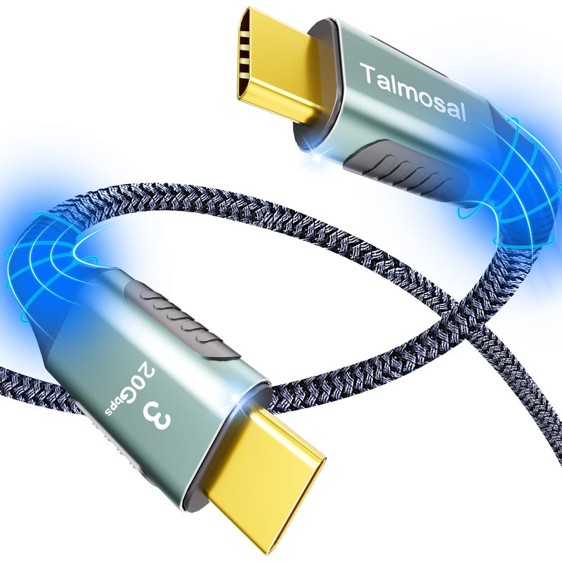 100W for Long Thunderbolt 3 Cable 15 ft, Support 4K@60Hz 20Gbps with PD Fast Charging for iPhone 16/15, MacBook Pro, Docking, eGPU, SSD, Surface Pro, VR Headset 15FT