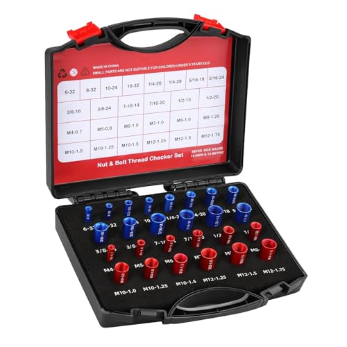Pissente Thread Checker 26Pcs Metric/Imperial