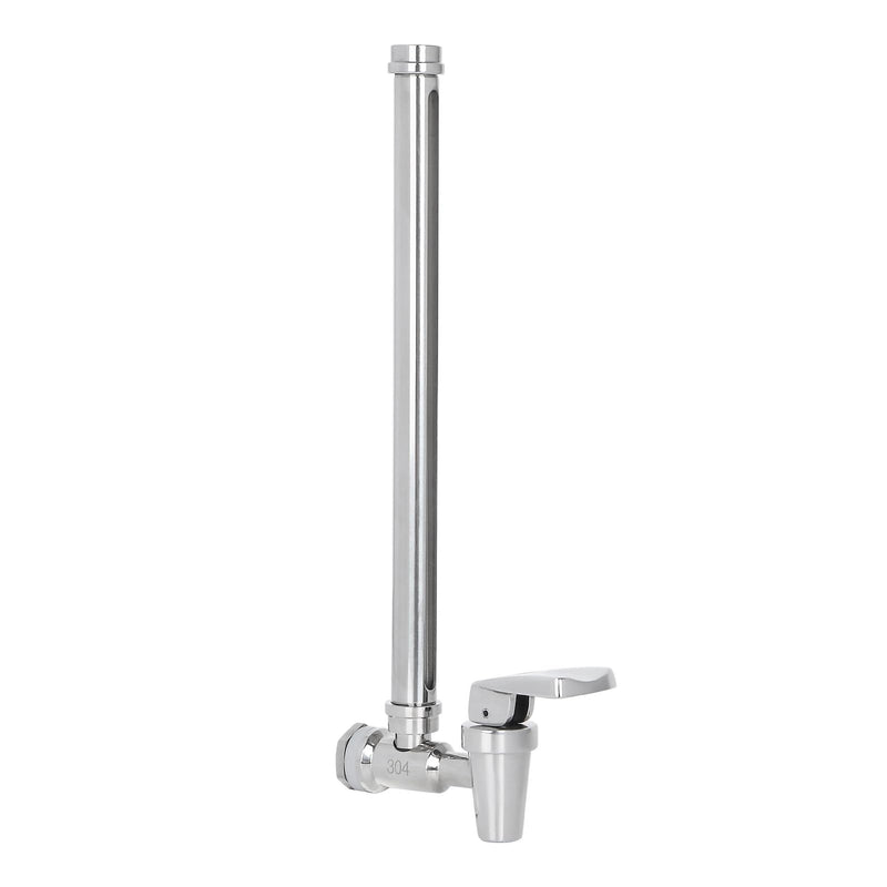 10 Inch Sight Glass Spigot, Clear View Water Level with Red Floating Ball, Durable Metal Material, Fits Universal Gravity Filter Systems 10” Complete