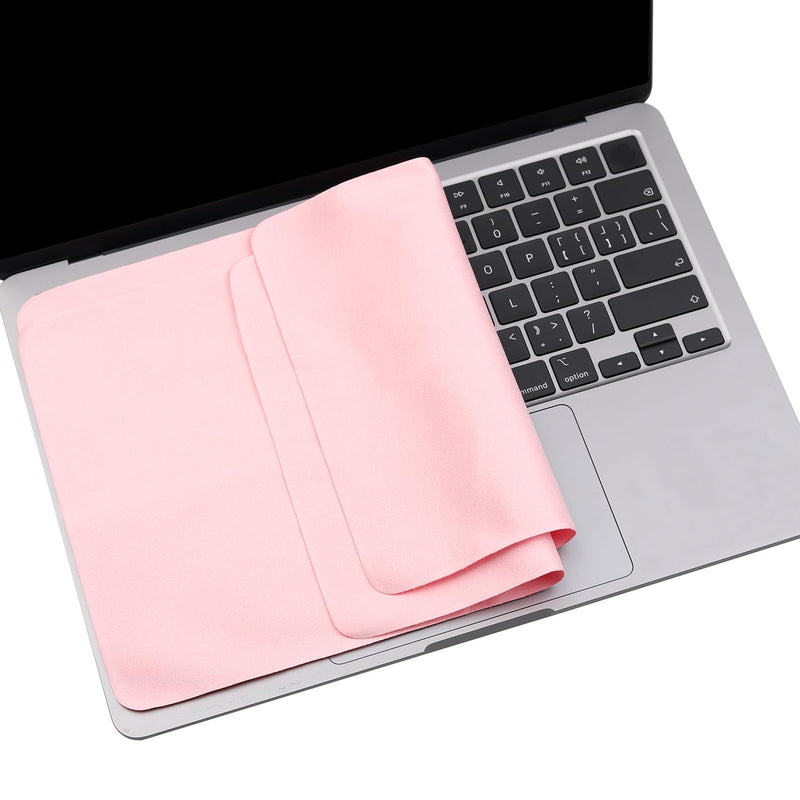 2 Pack Microfiber Liner Cleaning Cloth 13" with Screen Keyboard Imprint Protection for MacBook Pro/Air 13" 14" 2018-2024, Keyboard Protector Compatible MacBook Air 13 M3 M2 M1/MacBook Pro 14 M3 M2 M1