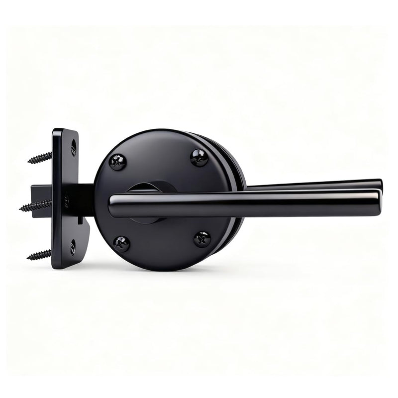 Gate Latch for Wooden Fence Double Side Gate Latch Heavy Duty Swinging Door Latch Gate Hardware for Outdoor Fence, Wooden Gates, Pool Gate, Backyard, Gardens（ RH）