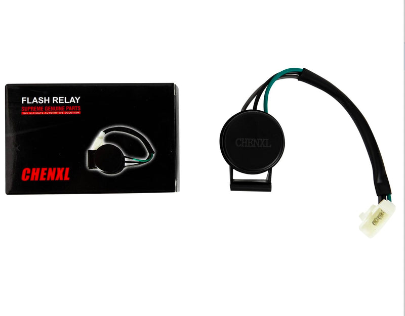 Signal Flasher, 3 Pins Round Turn Signal Flasher Relay Blinker for Chinese Bike GY6 50-250cc Motoycles Scooters Moped ATV