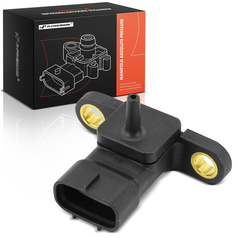 A-Premium Manifold Pressure (MAP) Sensor [3 Pins] Compatible with Subaru Forester 1998-1999, Impreza 1995-1998, Legacy 1995-1999, SVX 1996-1997, 1.8L 2.2L 2.5L 3.3L