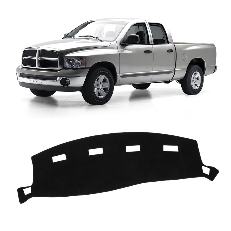 KUST Car Dash Cover for 2002-2005 Dodge Ram 1500, 2003-2005 Ram 2500/3500 Polyester Non-Slip Center Console Dash Cover Interior Accessories for Dodge Ram Custom Fit Dashboard Mat No Glare Black Dash Cover for Dodge RAM 1500 2500 3500 2002-2005