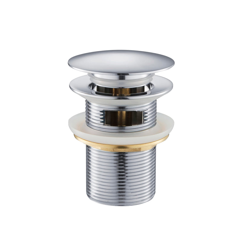 WOODBRIDGE Pop-up Drain for Freestanding Bathtub, with stainless steel Overflow, Chrome Finish, Bathtub Drain Stopper Kit Fits Most WOODBRIDGE Acrylic Tubs