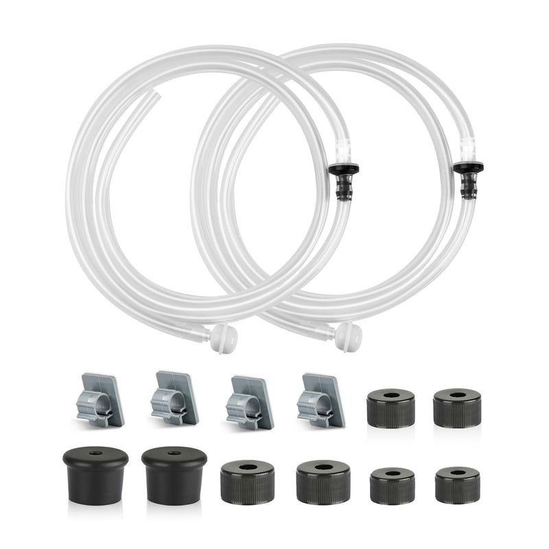Yofidra Sink Soap Dispenser Extension Kit: Under Sink Dish Soap Dispenser with 47" Tube for Countertop Kitchen Sink Accessories, Sink Hose with Check Valve for Prevent Backflow 2PCS White 2 47" (Pack of 2)