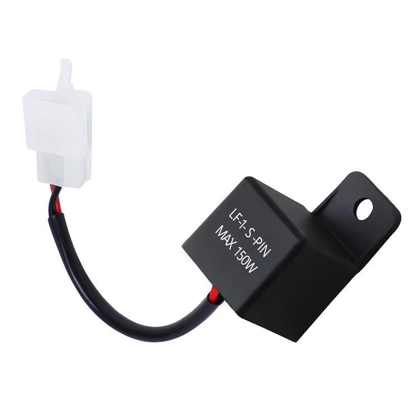 Motorcycle LED Flasher Relay, 2 Pin 12V Motorcycle Electronic Turn Signal Flasher Relay, Indicator Light LED Flasher Relay to Fix Turn Signal Bulbs Hyper Blinker Flash