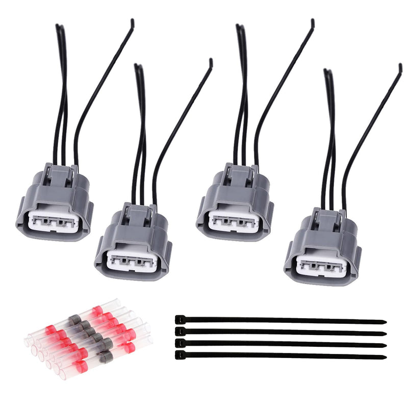 Ignition Coil Connector Plug Wiring Harness Pigtail Replacement for Nissan Altima 2007-2015 Nissan Sentra 2000-2012 (4-Pack)