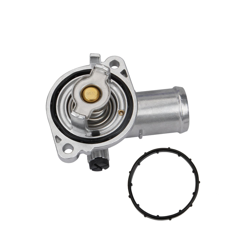 Aluminum Engine Coolant Thermostat Housing Assembly Compatible with 2011-2022 Dodge RAM Chrysler Vehicles 200 Town & Country Avenger Grand Caravan Cherokee 3.2L 3.6L V6