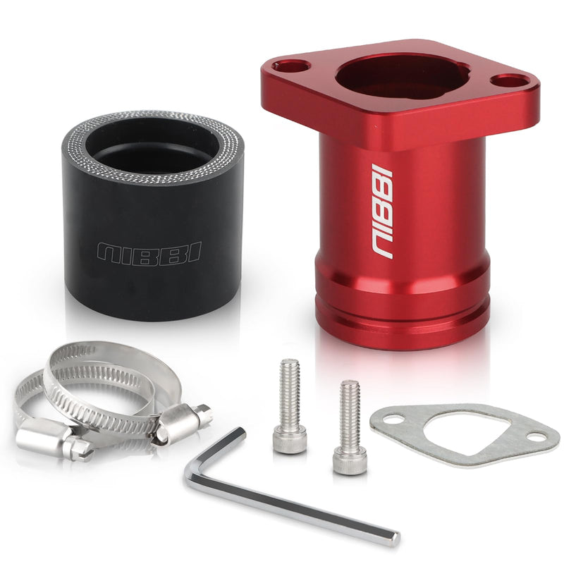 NIBBI Predator 212 intake manifold,fit for Predator 196cc 212cc 224cc Engine Performance Parts,Perfect for Coleman ct200u bt200x Go Kart Mini Bike (Red) Red