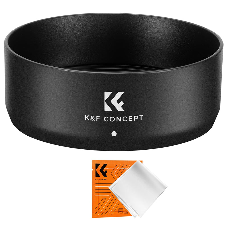 K&F Concept Lens Hood for Canon RF 50mm F1.8 STM Lens, Reversible Snap on Camera Lens Shade Replacement of Canon ES-65B Hood, Compatible with 43mm Filters and Lens Cap