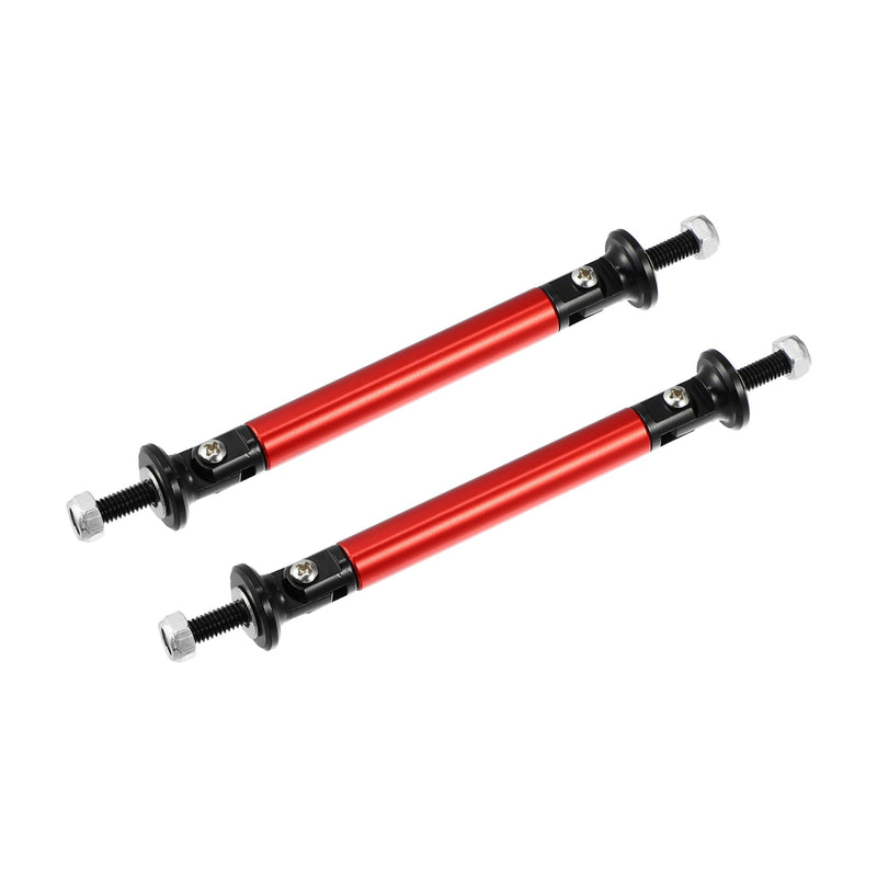 ACROPIX 1pair 75mm 2.95" Splitter Support Rods Adjustable Front Rear Bumper Lip Splitter Strut Rod Tie Support Bars Fit Most Vehicle Red Car Parts