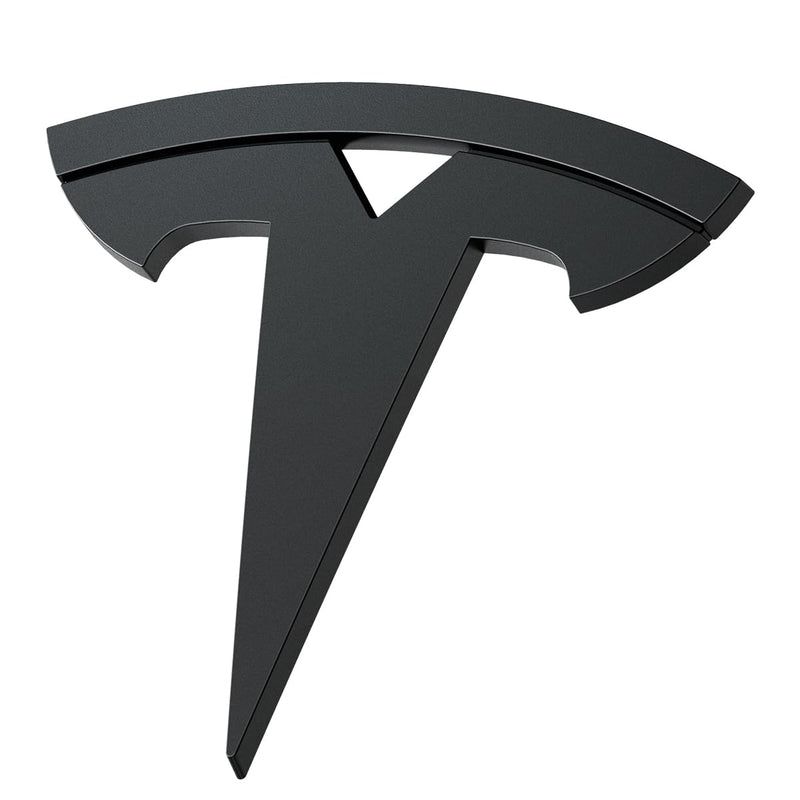 Spigen Front Emblem Logo Full Cover Sticker Designed for Tesla Model 3 2025/2024 Refresh (Highland) - Black