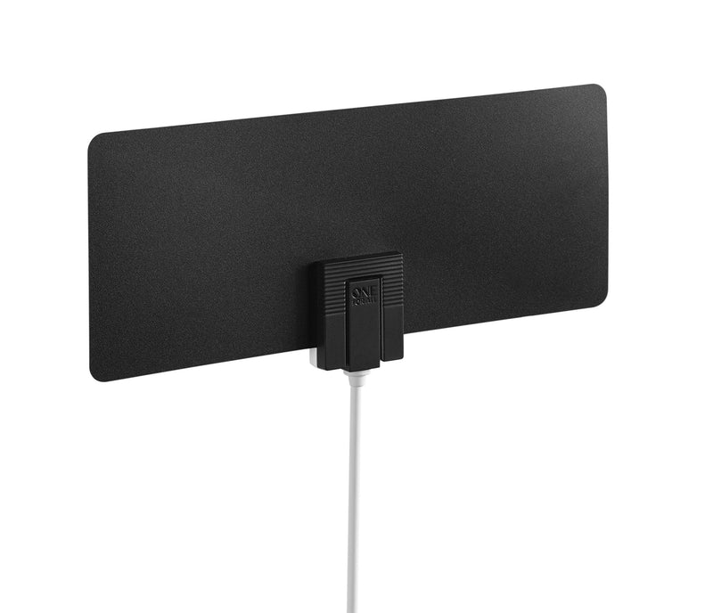  [AUSTRALIA] - One For All HDTV Indoor Antenna for 1080P 4K Free TV Channels, 30 Miles Reception Range, 10ft Coax Cable Included, Thin Dual Color Design White/Black (15520) 15520