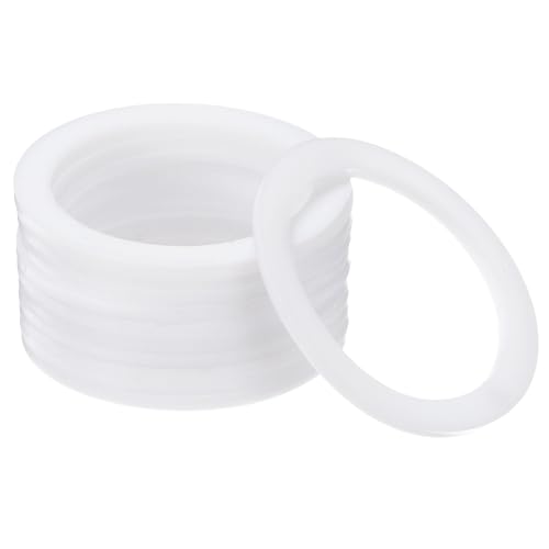 PATIKIL Flat Washers 100Pcs 45mm OD 35mm ID 2mm Thickness PTFE Seal Washers 45x35x2mm
