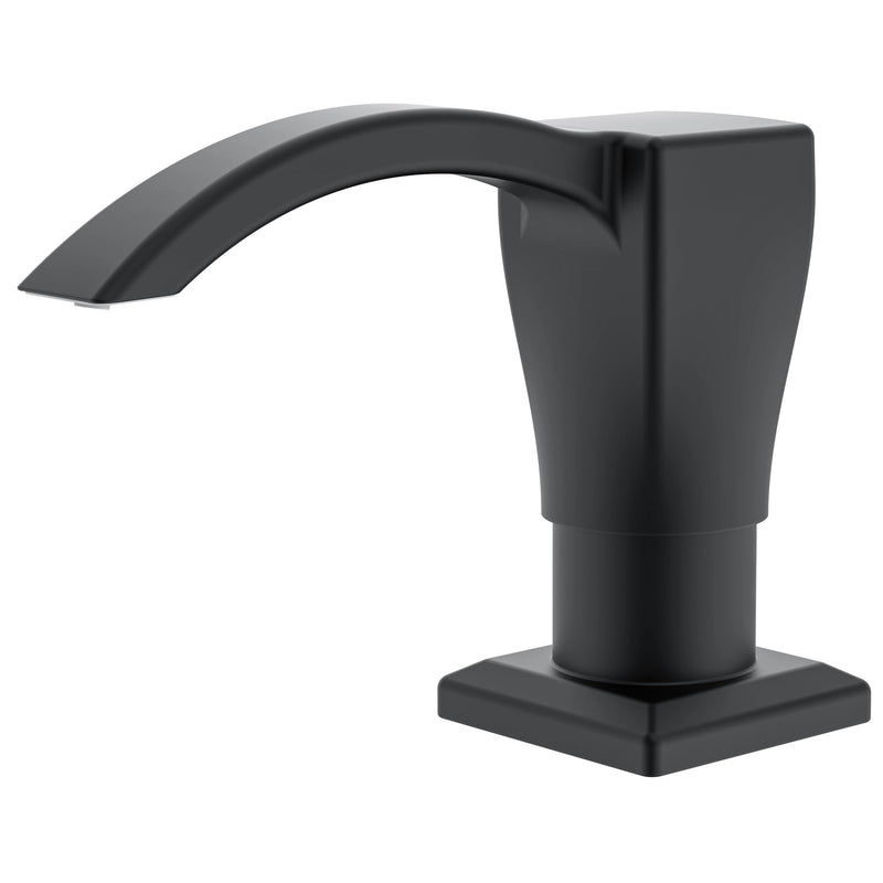 Ultimate Unicorn Kitchen Sink Soap Dispenser, Built in Soap Dispenser for Kitchen Sink, Under Sink Soap Dispenser Matte Black, ABS Plastic, with 13 Ounce Soap Bottle, U-SD001B U001
