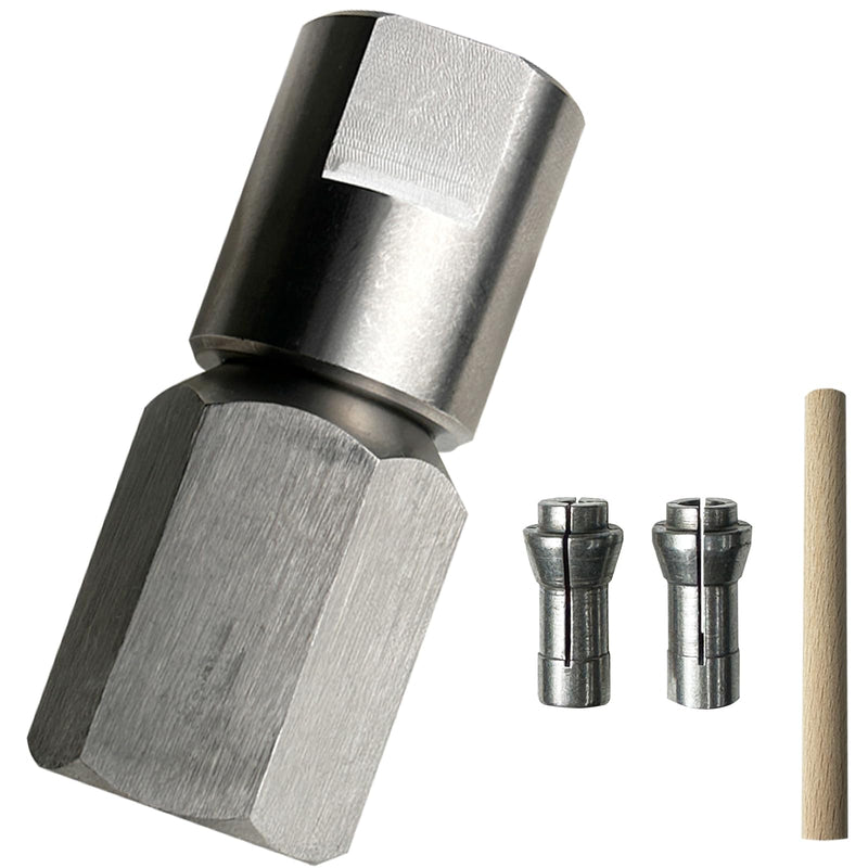 Neeki Flapper Adapter, stainless steel angle grinder adapter(2 collects) | Fit 5/8"-11 UNC Thread Angle Grinders, Concerts Angle Grinders to Die or Rotary Tools ，Fits Carbide Burrs, Polishing Tools 2 Collects