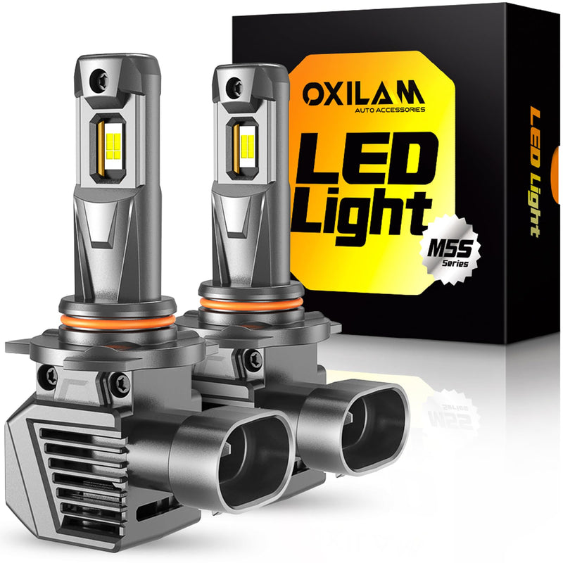 OXILAM 9012 Bulb, 30000 Lumens 800% Brighter, 6500K White Hir2 Fog Halogen Replacement, 60000 Hours Lifespan, IP68, Plug and Play, Pack of 2 9012 fog
