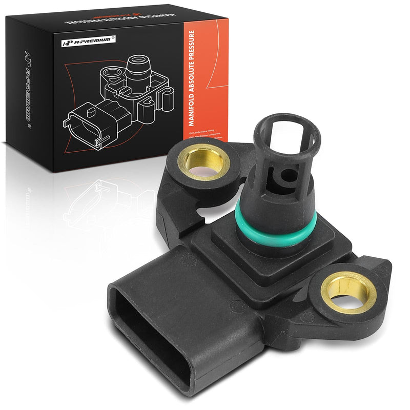 A-Premium Manifold Pressure (MAP) Sensor [4 Pins] Compatible with Toyota Prius, Highlander, Tundra, Sequoia & Lexus GX460, CT200h, GS200t, GS300, GS350, GS450h, LC500, LS500, RX350, RX350L, RX450h