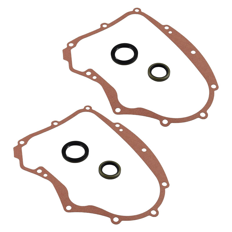 594195 Crankcase Gasket 2-Pack & 795387 Oil Seal 2-Pack Kit, for Small Gasoline Engines, Replaces 591911 273488 690945 697227