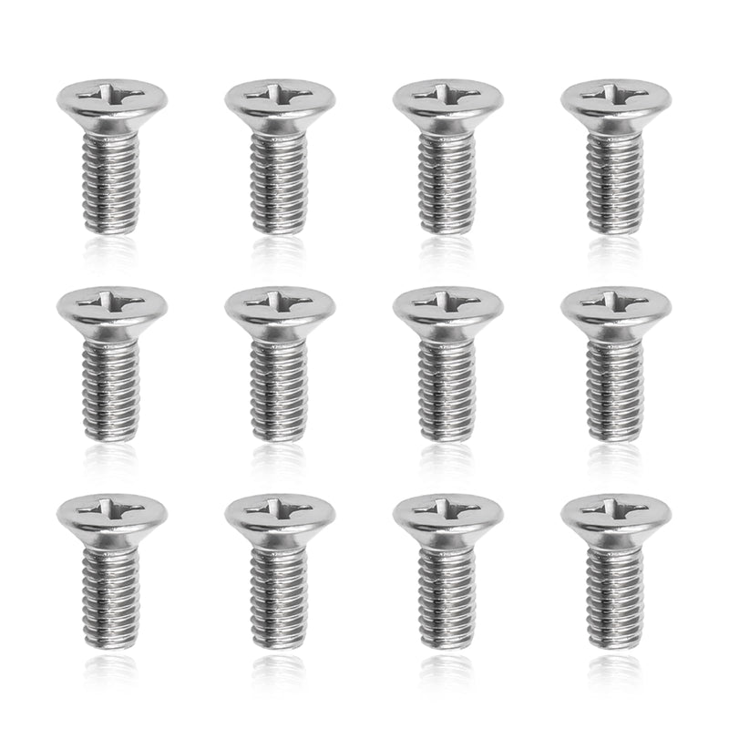 12PCS Rotor Screws Brake Rotor Retaining Screw, Brake Disc Rotor Screws 93600-06014-0H- for Front and Rear for Honda, Acura, Hyundai, Kia Models, Stainless Steel Retaining Hardware Bolts 12PCS