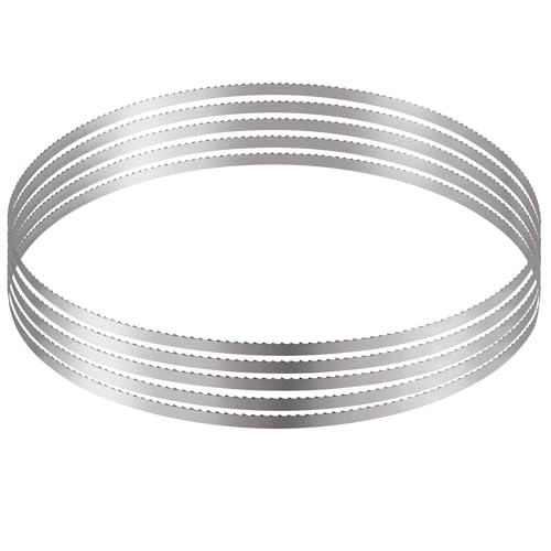 VEVOR Band Saw Blade, 51.2x0.63x0.02 inch, 5 PCS/Pack Meat Bandsaw Blades for Replacement, Carbon Steel Blade, Meat Cutting Blade Wrapped by Rust-Proof Paper, Fit for Commercial Bone Saw Machines 130 blade