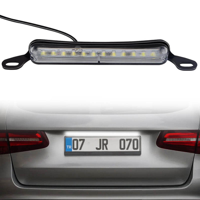 LED License Plate Light 12 V DC Universal License Plate Lights, Waterproof Tag Lamp Assembly Replacement LED Plate Light for Car Trailer UTV ATV Truck RV Boat white