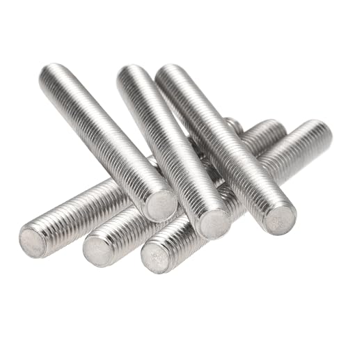 3/8"-16 Fully All Threaded Rod & Studs, 150mm/5.91" Length, 304 Stainless Steel Right Hand Thread Screw for Furniture Anchor Bolts, Clamps, Hangers and U-Bolts 6 Pack 3/8"-16 x 5.91"