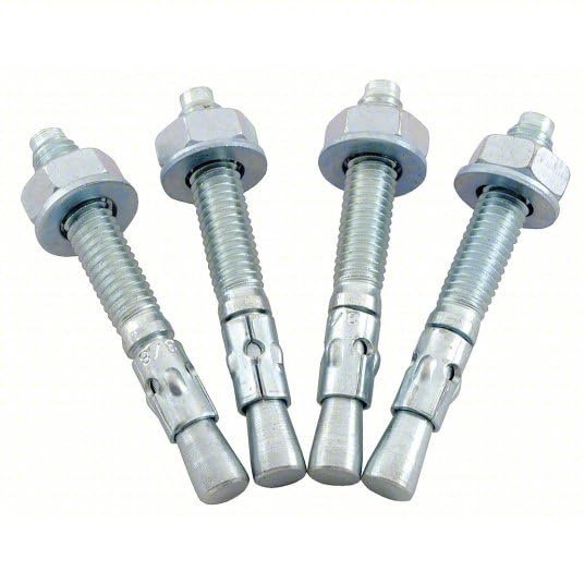 3/8" X 3-3/4" Wedge Anchor Bolts 304 Stainless Steel Heavy Duty SS A4 Concrete (Box of 5) 3/8" X 3-3/4"