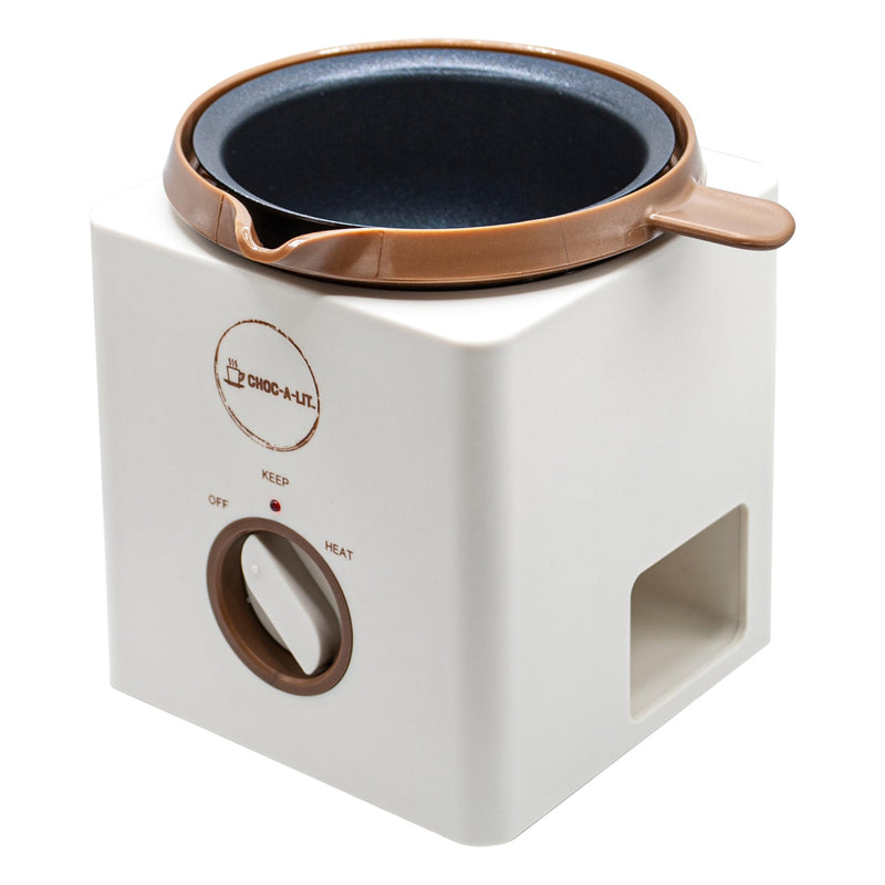 chocolate melting pot for dipping strawberries, pretzels, Cake Pops Fondue Includes 4 forks, handle for pouring chocolate into molds maquina para derretir chocolate