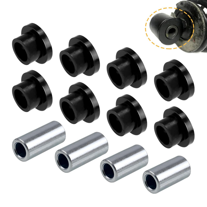 RYANSTAR RACING Front Shock Bushing Sleeve Kit Compatible with Polaris Ranger 1000 900 800 700 570 500 Diesel Brutus PRO XD, RZR 800 570,8Pcs