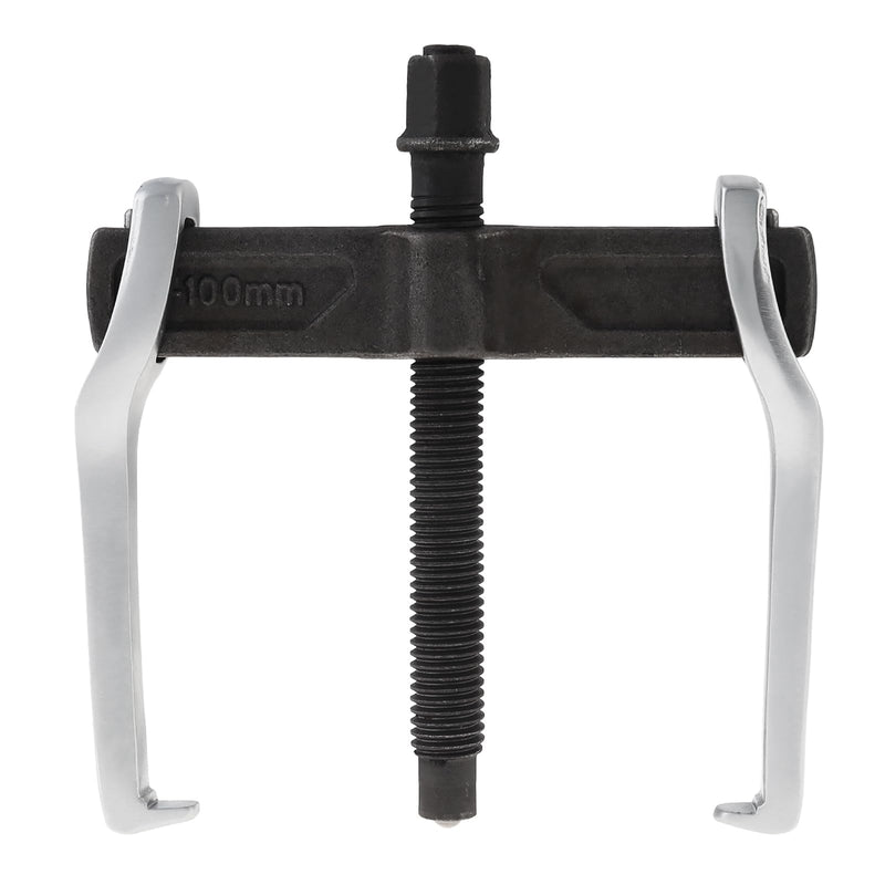 4 Inch CR-V 2-Jaw Gear Puller, Adjustable Bearing Puller Gears, Reversible Removal Tool for External Internal Pulling, Single Hook Two Claws Puller Tool Separate Lifting Device