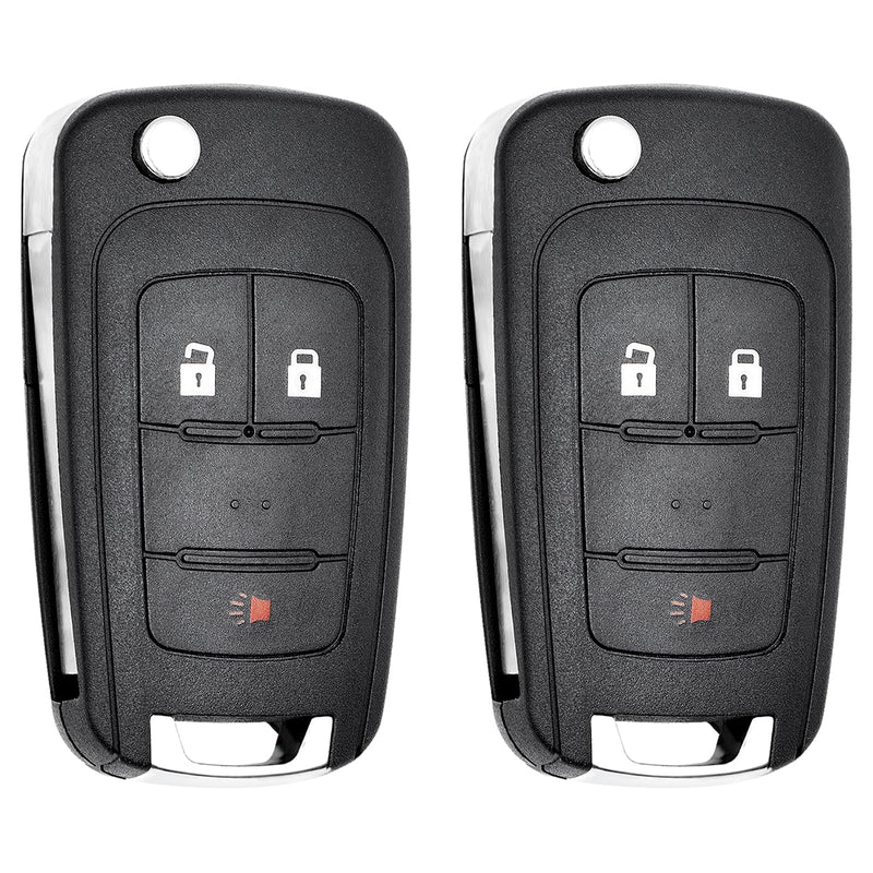 Key Fob Replacement for 2010-2019 Chevrolet Equinox & GMC Terrain/ 12-17 Sonic/ 16-17 Spark/ 15-18 Trax/ 14-18 Buick Encore Car Keyless Entry Remote Control, OHT01060512, 3 Buttons, 2Pcs