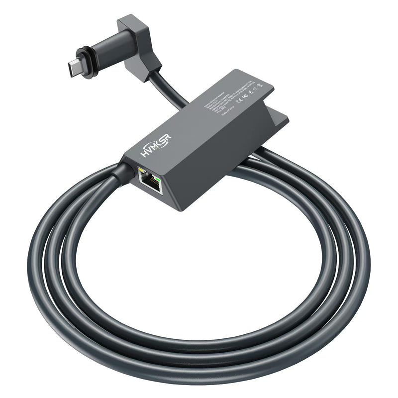Starlink Ethernet Adapter for Standard Actuated Gen 2, RJ45 Gigabit Wired External Network Connection for V2, Black Starlink Ethernet Adapter
