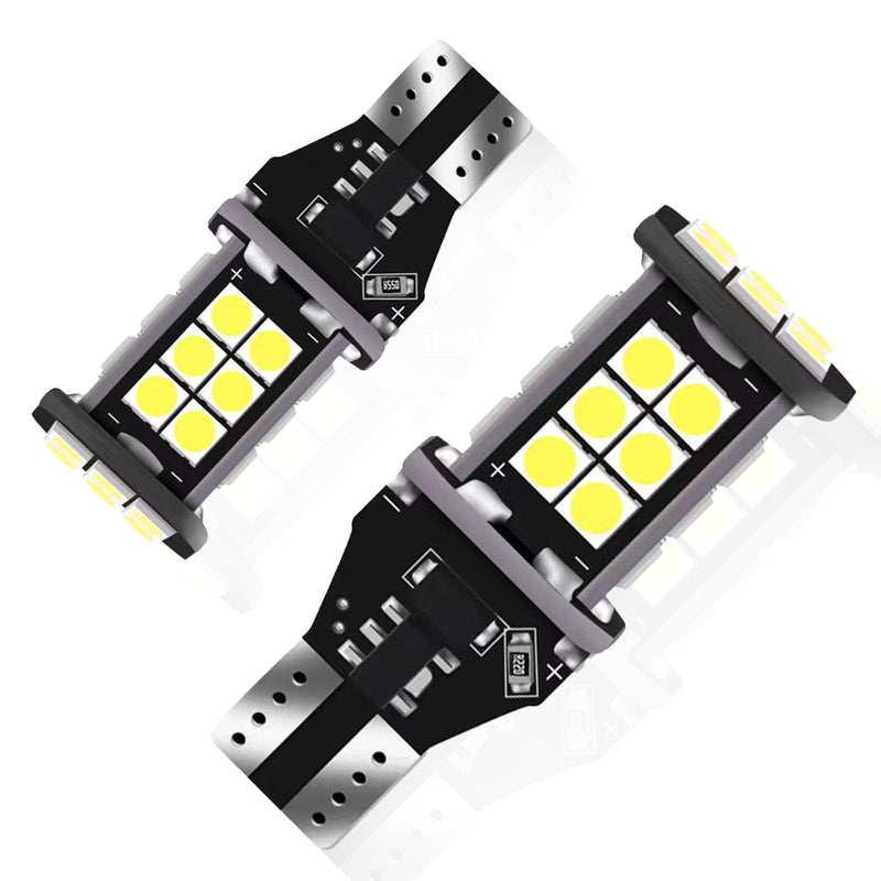 1 Pack 2 Pcs Led Backup Reverse Lights, W16w T15 Reverse Light,12v 5w Super Bright Led Reverse Light Bulb, Suitable For Most Cars, Trucks, Suvs