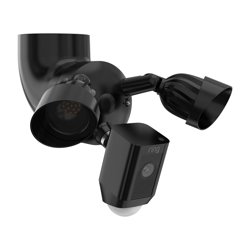 Eave Mount Compatible with R-ing Floodlight Cam Wired Pro/Plus ,WYZE Floodlight Camera v2 and Blink Wired Floodlight,REOLINK Elite Cameras, Plug-in Mount for Floodlight Cam Eave Bracket (Black) Black
