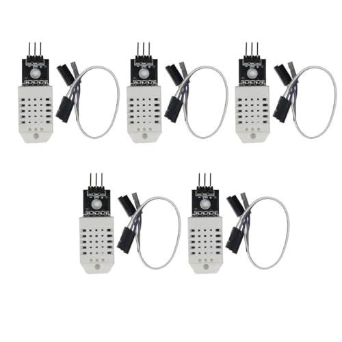 5pcs DHT22/AM2302 Digital Temperature and Humidity Sensor Module High Accuracy Temperature and Humidity Monitoring Replace SHT11 SHT15 for Arduino