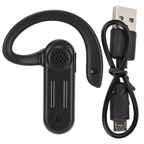 JTLB Bluetooth 5.2 Headset, Earhook Design LED Digital Display Bluetooth Earphones for Business Driving Travel
